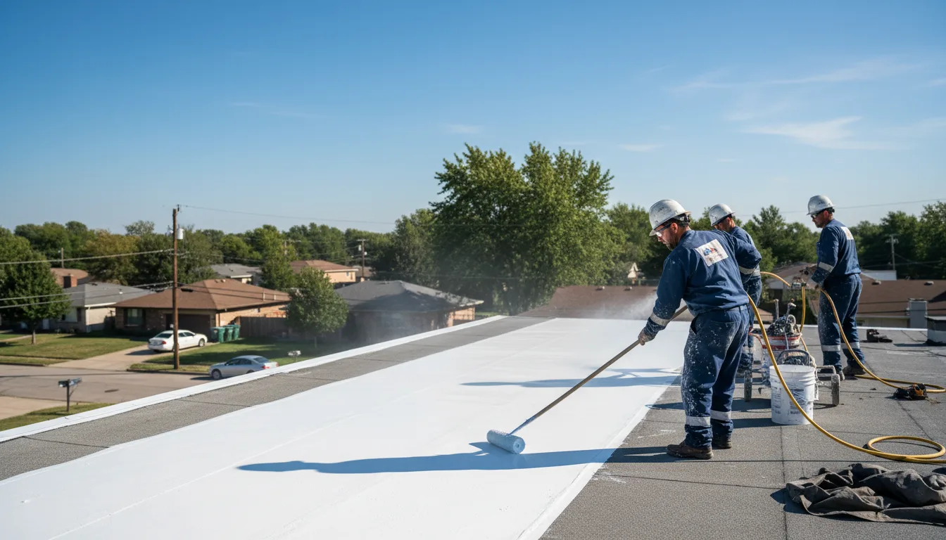 Commercial roof coating in Campobello, SC near me